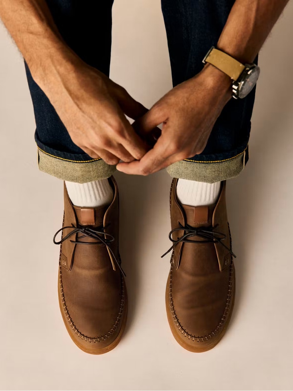 LUCA Terra Moc Chukka Sneaker Boot in Ravine (Brown)/Gum